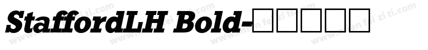 StaffordLH Bold字体转换